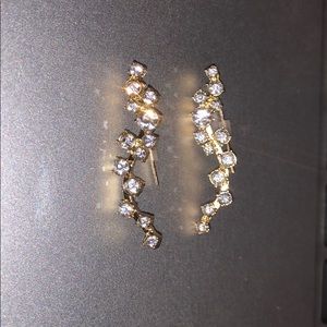 Falling Rhinestone Earring